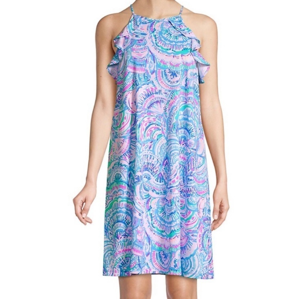 Lilly Pulitzer Mini Billie dress in Multi happy as a Clam size large (8-10) NWT